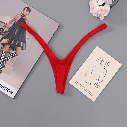 Deep V Low Waist Brazilian Panties