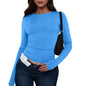 Cotton O Neck Long Sleeve Shirt