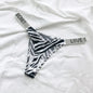 Shiny Rhinestone Low Waist Thongs