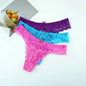 Sexy Low Waist Transparent G-string Lace Panties,
