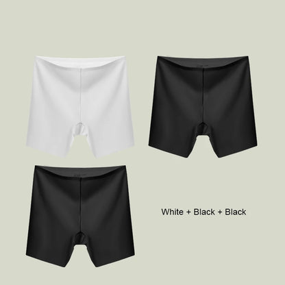 3PCS  Ice Silk Seamless High Waist Shaper Panties