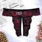 Sexy Crotchless Intimates Low Waist Briefs