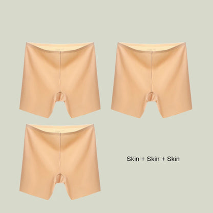 3PCS  Ice Silk Seamless High Waist Shaper Panties