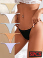 Ice Silk Bikini T-back Low Waist Thongs