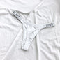 Shiny Rhinestone Low Waist Thongs