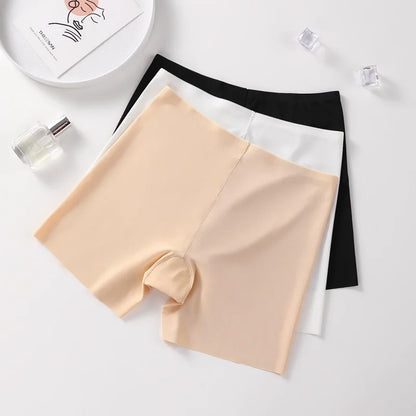 3PCS  Ice Silk Seamless High Waist Shaper Panties