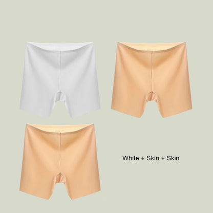 3PCS  Ice Silk Seamless High Waist Shaper Panties