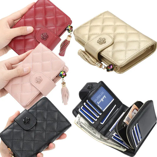 Elengant Leather Card Holder/Clutch with zipper Coin Pocket