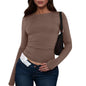 Cotton O Neck Long Sleeve Shirt