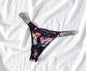 Shiny Rhinestone Low Waist Thongs