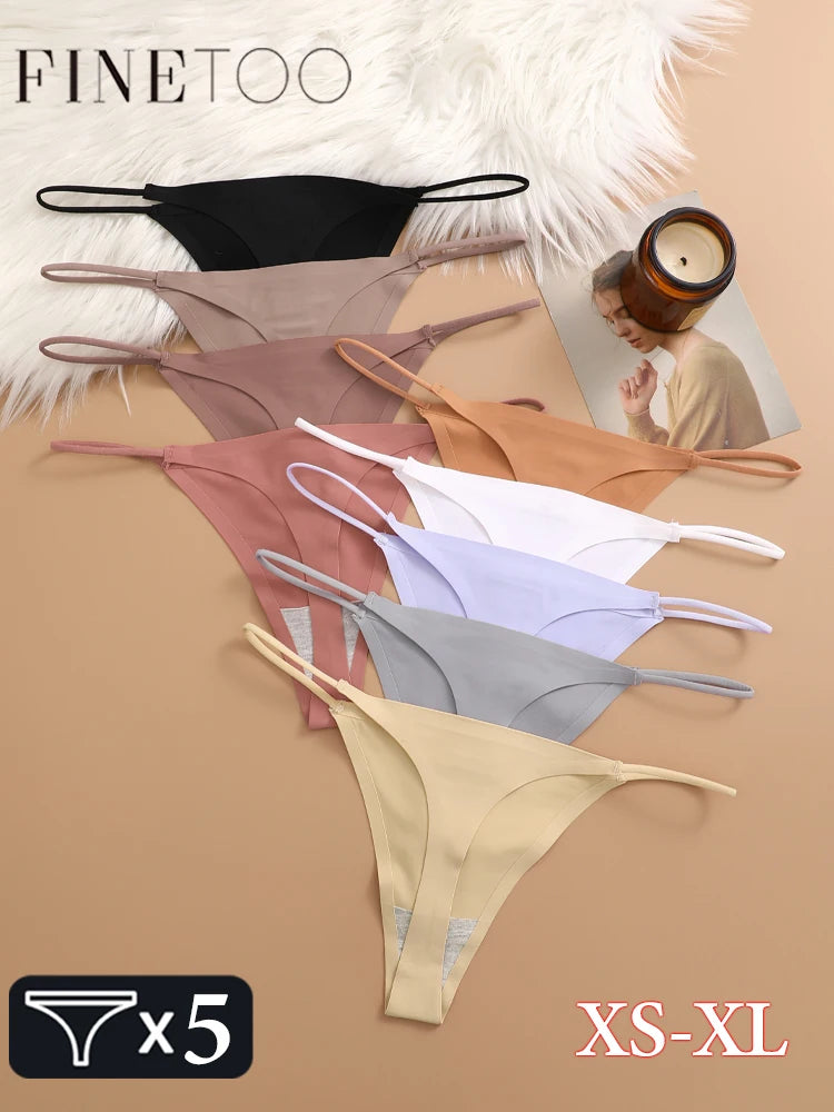 Ice Silk Bikini T-back Low Waist Thongs